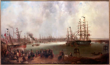 Åpningen av Tyne Dock, 1859